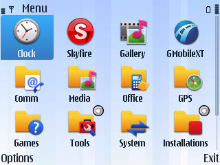 Main menu organization